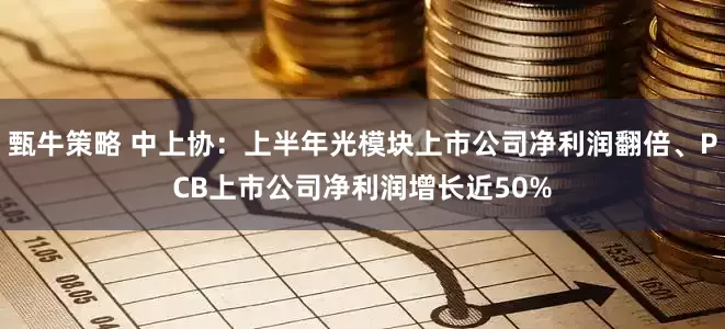甄牛策略 中上协：上半年光模块上市公司净利润翻倍、PCB上市公司净利润增长近50%